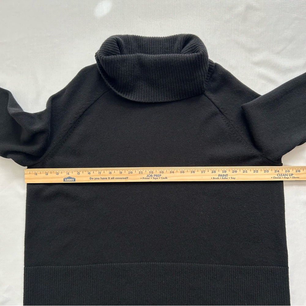 Athleta Alpine Turtleneck Sweater Wool & Cashmere Blend Black Large - Picture 5 of 11